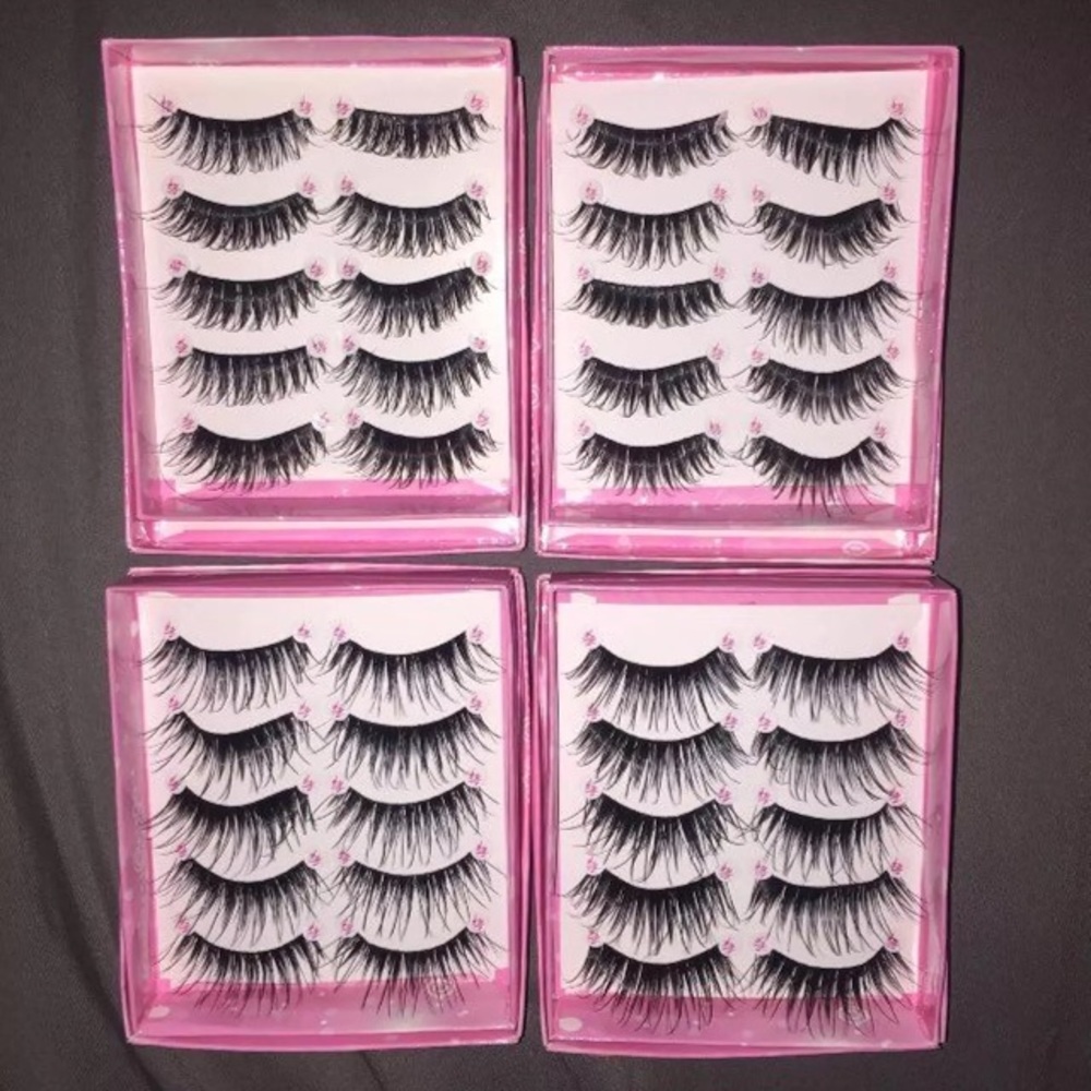 20 PAIR GORGEOUS WISPY EYELASHES, LASHES